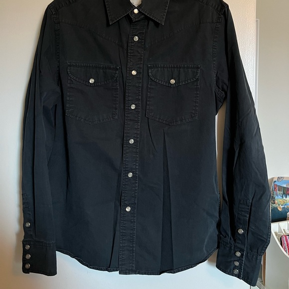 Navy button down - Picture 3 of 3
